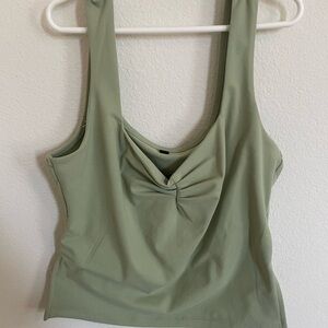 Elegant Olive Green Women's Top